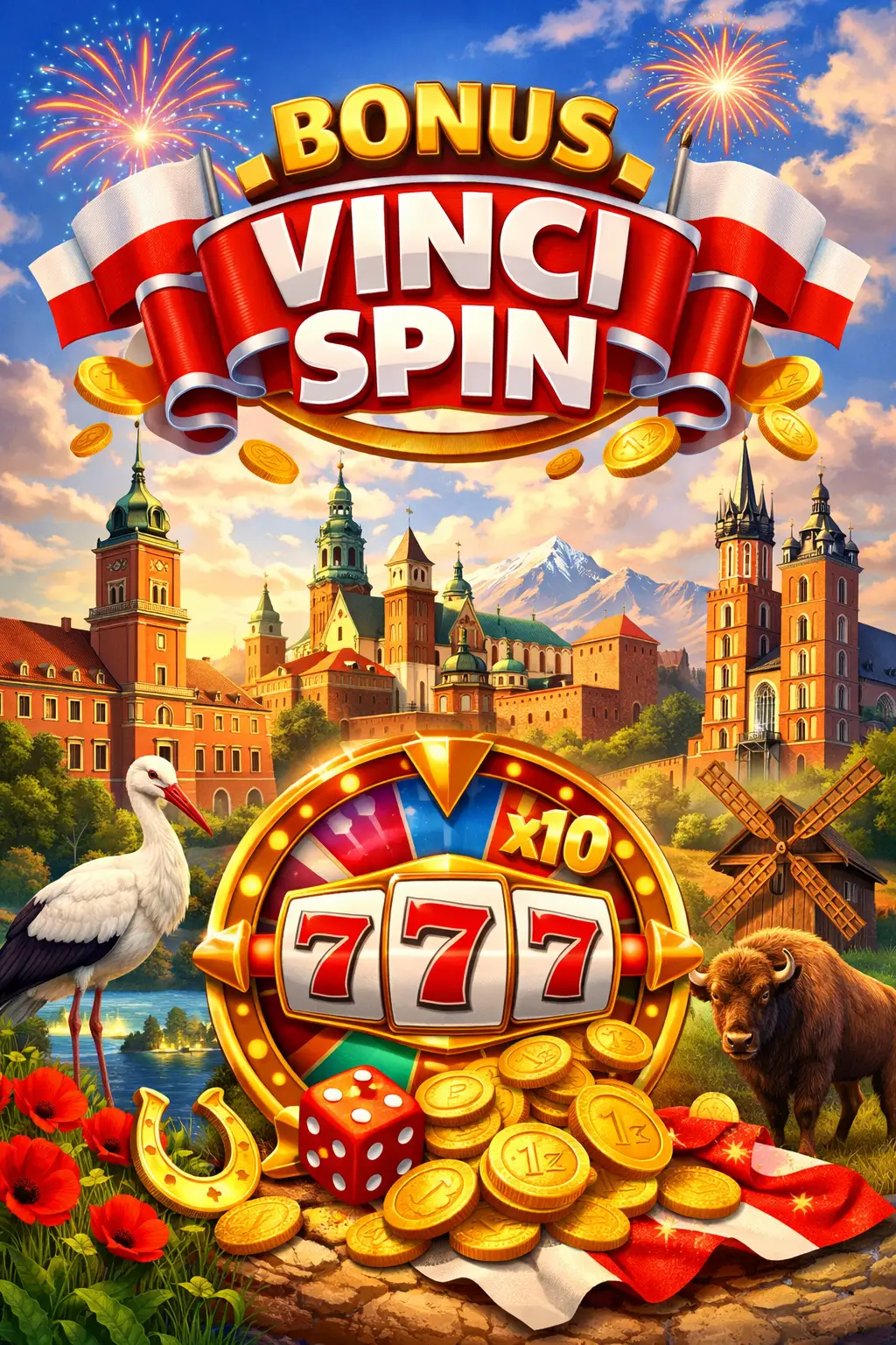 Bonus VinciSpin — Pakiet Powitalny, Drops &amp; Wins i Cashback